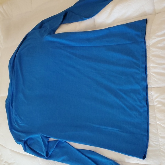 PEAK VELOCITY BLUE SMALL LONG SLEEVE TOP - Picture 5 of 7
